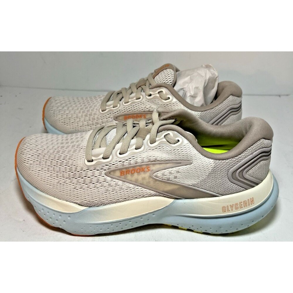 Brooks Shoes Womens 6 Glycerin 21 Running Coconut Autumn Athletic Gym sneakers